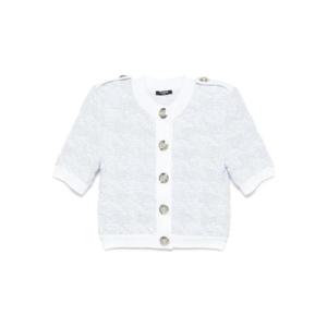 발망 트위드 반소매 가디건 FF1KL235KI72