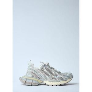 25 FW 발렌시아가 여성 3XL 피시넷 스니커즈  bal0259051wht