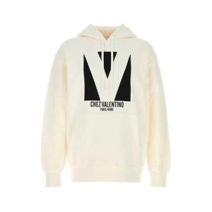 발렌티노 가라바니 후드 티셔츠 6V3MF28NAQA A03 AVORIO