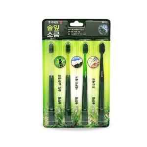 메디안 송천염 칫솔 미세모 초극세사모 4개입 초극세사모칫솔 솔잎소금칫솔 칫솔셋트 칫솔세트 치솔 칫솔