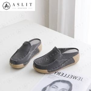 [애슬릿] 천연 소가죽 슬립온 캐주얼 블로퍼