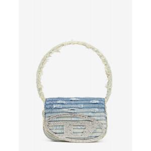 [DIESEL] 라프리마 여성 숄더 가방 1DR 데님 백 위드 유즈드 이펙트 X08396 P8238H8457 Celeste /12