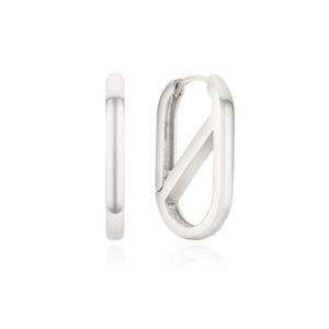 [티르리르]글로리 화이트 실버 원터치 귀걸이 TEESVW06708M