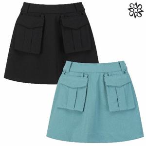 [세인트앤드류스][사 은품 증정] 여성 플랩 포켓 밴딩 플레어 스커트 821D1PC201