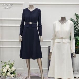 [미니멈]MD 자켓 레이어드 투피스스타일 플레어원피스 MD MMYAGW