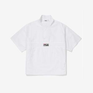 휠라 라이프 유니 베이직 반팔 아노락 바람막이 FS2JKF2101X_OWH