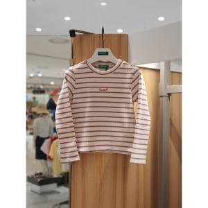 베네통키즈6 스쿨 골지 티셔츠 QATS08541