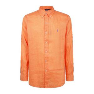 랄프로렌 버튼다운 칼라 오렌지 리넨 스포트 셔츠 710 966294 0