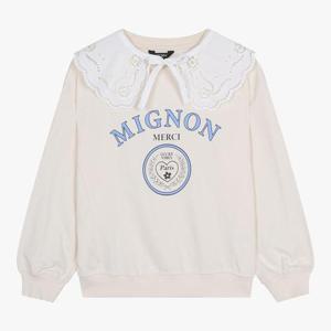 [셀덴] 레이스 에리 스웻셔츠_EDMA23802_2종 택1