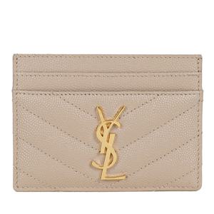 생로랑 25FW 여성 카산드라 마틀라세 카드지갑 베이지 423291 BOW01 2721