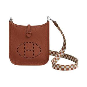 에르메스 에블린 16 아마존 백 클레망스   팔라듐 하드웨어 퀴브레 차이 나타 블루 브룸 H083433CKAE