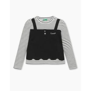 [베네통키즈]25FW-스캘럽 뷔스티에 티셔츠/QATS07541