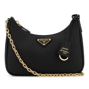 프라다 블랙 레더 리에디션 숄더 백 1BH204VV2PNZV F0632