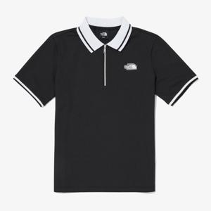 노스페이스반팔 DQC NT7PQ37A 여성 아이스 필드 반팔 집업 폴로