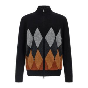 발란타인 캐시미어 아가일 하이넥 가디건 B2K03612KA8 95500