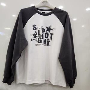 애플핑크 HC07 레터링 나염 라글란 티셔츠 JBK8U542GSG