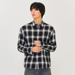 남성 플란넬 쉐도우 체크 셔츠-EFRK5422C03