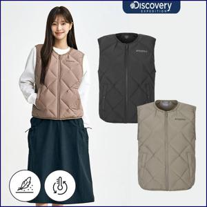 디스커버리 25FW신상 여성 스탠다드 디하스 튜브 다운 패딩베스트 DWDV74056