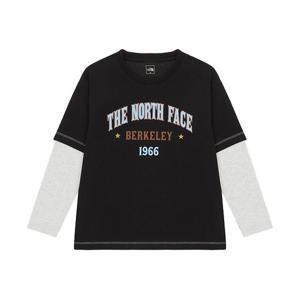 [노스페이스] (NFM_NT7TR52S_BLK_) 키즈 캠프아웃 롱슬리브 티 NT7TR52S_BLK