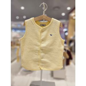 블루독베이비[hu] 25.FW겨울신상 YE)쭈글퀼팅베스트 45C70-030-01 유아내의 겨울조끼 실내복 출산선물