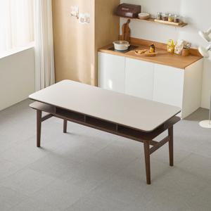 델라 양면 포세린 세라믹 6인용 수납형 원목 식탁 테이블 1800