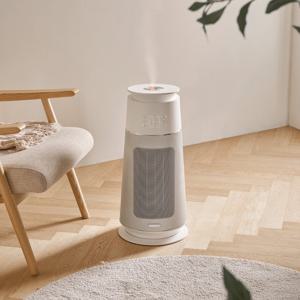 프롬비 2in1 가습 온풍기 미스트 히터팬 PTC 온풍기 불멍가습기 초음파가습기