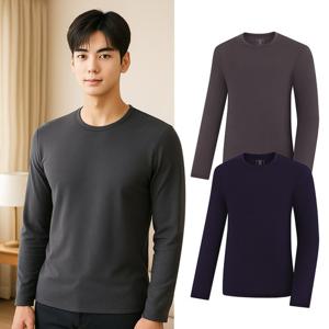 콜핑 남성 겨울 냉감원단 기본 언더웨어 내복 티셔츠 KSC210FU2M