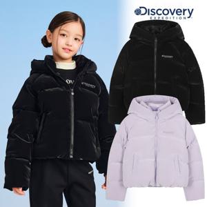디스커버리키즈 DKDJ55056 여아 엘리아 벨벳 다운 숏패딩