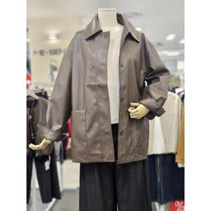 오조크 세이브존01 PU 가죽 하프 긴팔자켓 FOTFCJL525P