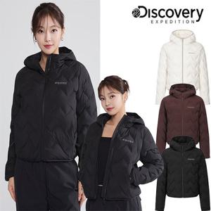 디스커버리 25FW 신상/여성/고윤정착장/퀄팅/무봉제/세미오버핏/세미크롭/티베른 튜브 구스다운 경량패딩 DWDJ84056