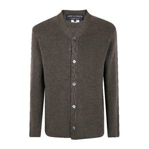 꼼데가르송 옴므 플러스 버튼 프론트 브이넥 울 가디건 PPN008