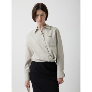 [쥬크]드레이프 칼라넥 블라우스 Z253MSC003