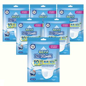 깨끗한나라 워터샷 가습마스크 3매x6팩