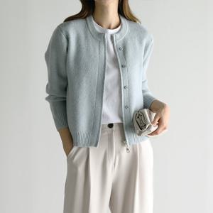 [바네사빈] 미르 니트 집업 가디건 자켓 v01313