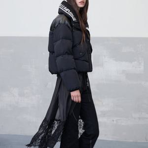 [에고이스트]니트 탈부착 구스 숏점퍼 ER4TD904