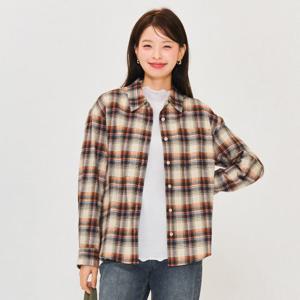 [체이스컬트]여성 플란넬 체크 셔츠 EFRG5471C05_YS