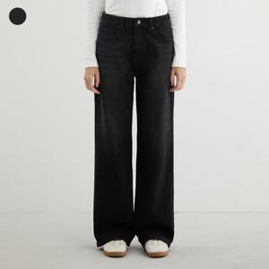 [게스] 여성_기모 흑청 와이드 (YP4D9195)