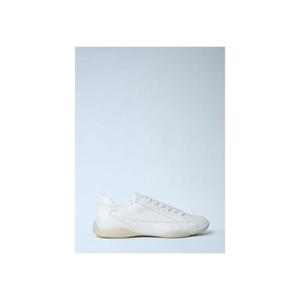 25 FW 프라다 남성 가죽 로우탑 스니커즈 pra0161013wht