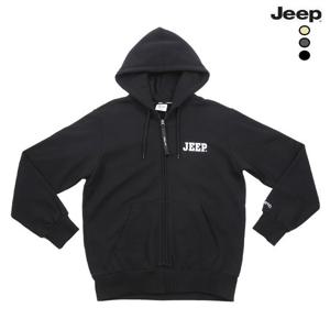[지프]남여공용 기모 대문자로고 후드 집업 (JO4TZU053)