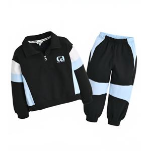 [컬리수]화섬 배색절개 상하세트 C251ST351P_BK