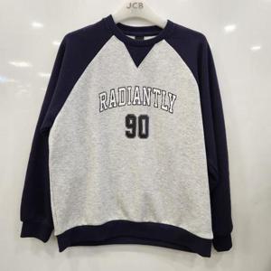 애플핑크 HC07 라글란 배색  기모  맨투맨 JBK8T705BSZ