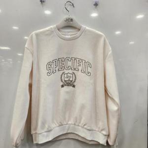 애플핑크 HC07 벨로아 골지 자수 맨투맨 APK8T701GSI