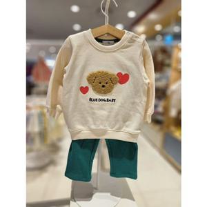 블루독베이비[hu] 25.FW겨울신상 IV)산타도기상하세트 45C70-672-13 상하복 크리스마스 등원복 맨투맨