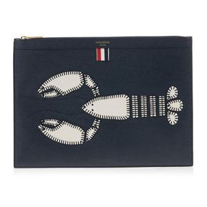 [톰브라운] 남성 페블 그레인 레더 탑스터 클러치 UAC008A 00198 415