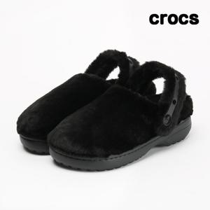 크록스 클래식 언퍼게터블 클로그 성인 털슬리퍼 블랙 211116-001