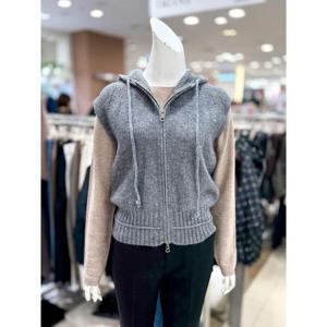 소고 세이브존01 후드 니트 집업 베스트 AK4VA08