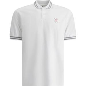 브루넬로 쿠치넬리 클리어런스남성 스트라이프 PK 화이트 카라티 M0B133940T CAS27