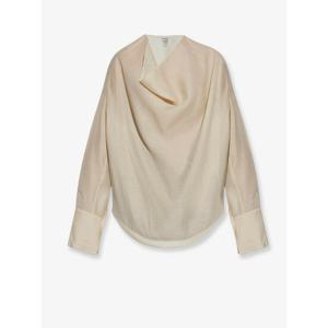 [TOTEME] 라프리마 여성 셔츠 라이오셀 앤 린넨 블렌드 254WRT0609 FB0265116 Ecru /12