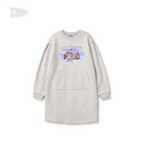 레노마키즈 HC12 고양이 그래픽 코즈 원피스 R2345O611