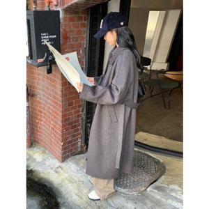 올리브데올리브 (OW5XHA53) 벨티드 울혼방 핸드메이드 맥코트